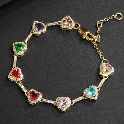 Heart Shaped Colorful Bracelet