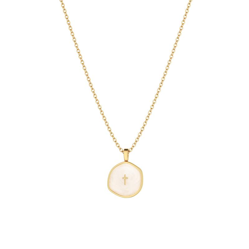 18k Dainty Cross Necklace
