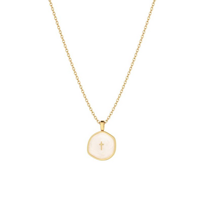 18k Dainty Cross Necklace