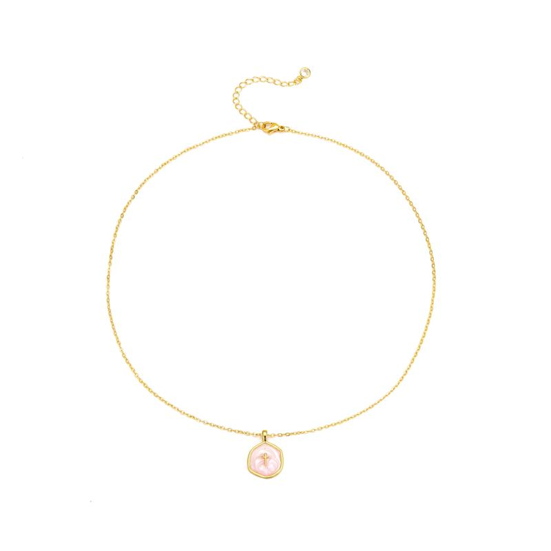 18k Dainty Cross Necklace