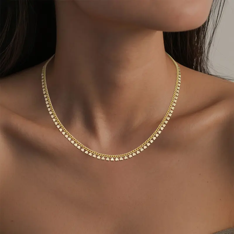 14k Heart Charm Necklace