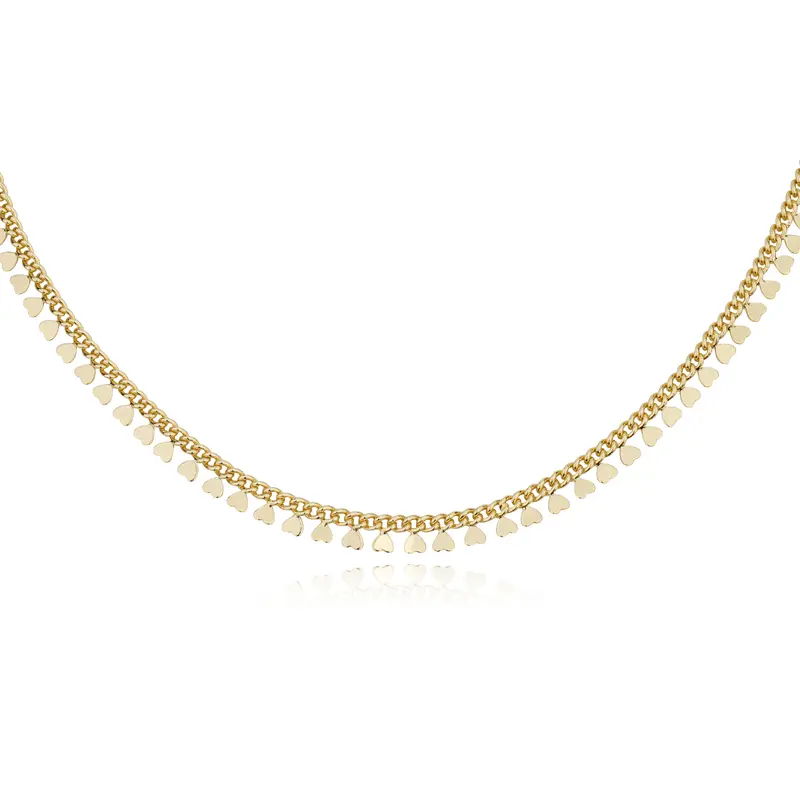 14k Heart Charm Necklace