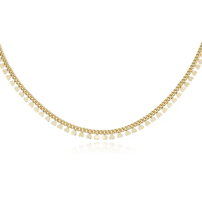 14k Heart Charm Necklace