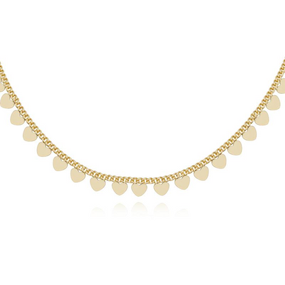 14k Heart Charm Necklace