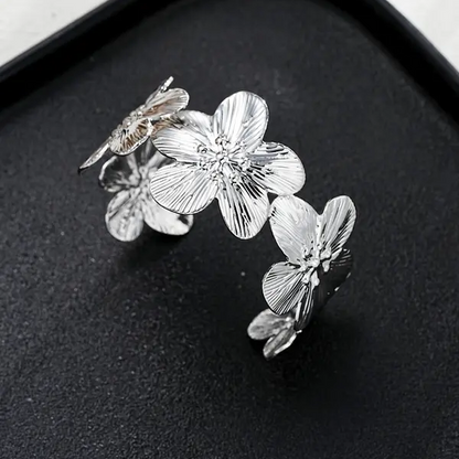 8pc Floral Bracelet Set