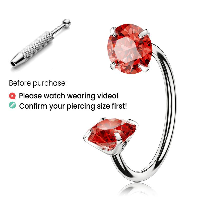 Titanium Horseshoe Nose Ring