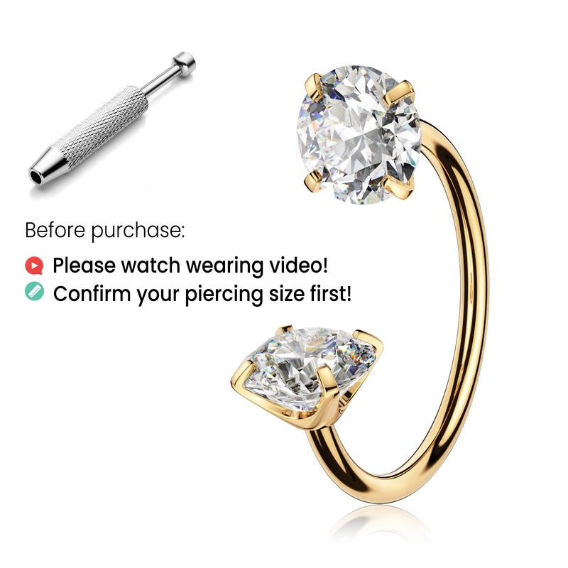 Titanium Horseshoe Nose Ring