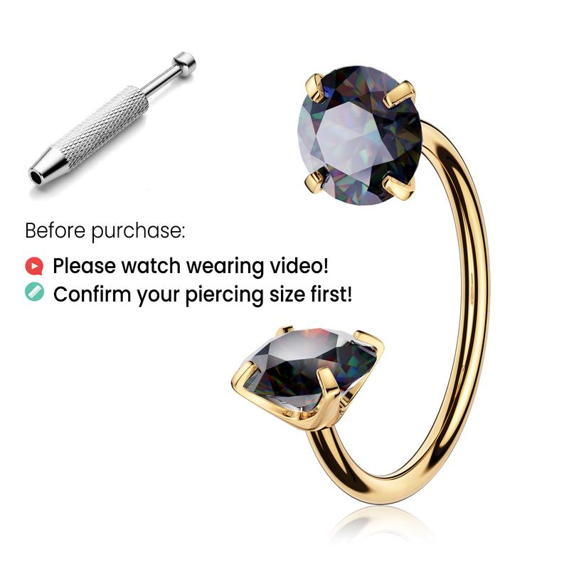 Titanium Horseshoe Nose Ring