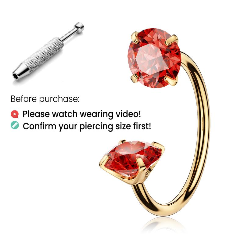 Titanium Horseshoe Nose Ring