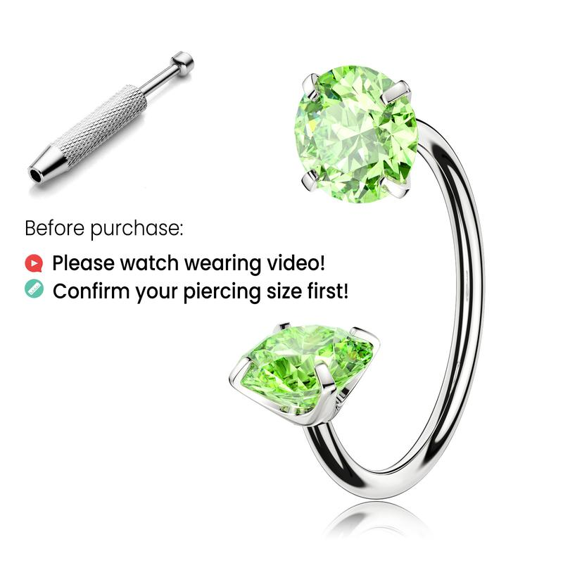 Titanium Horseshoe Nose Ring