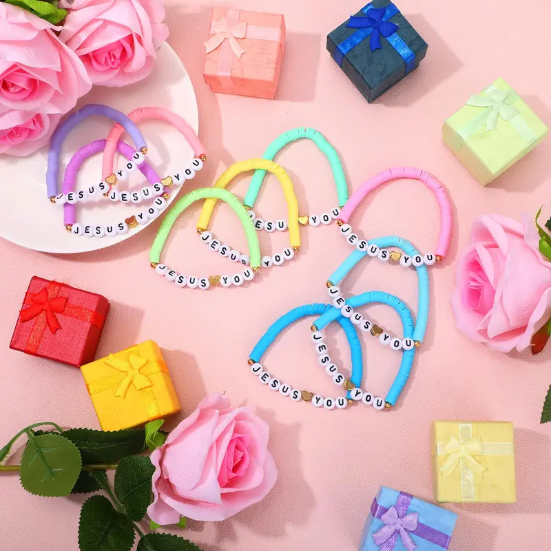 30 Pcs Jesus Loves You Bracelets