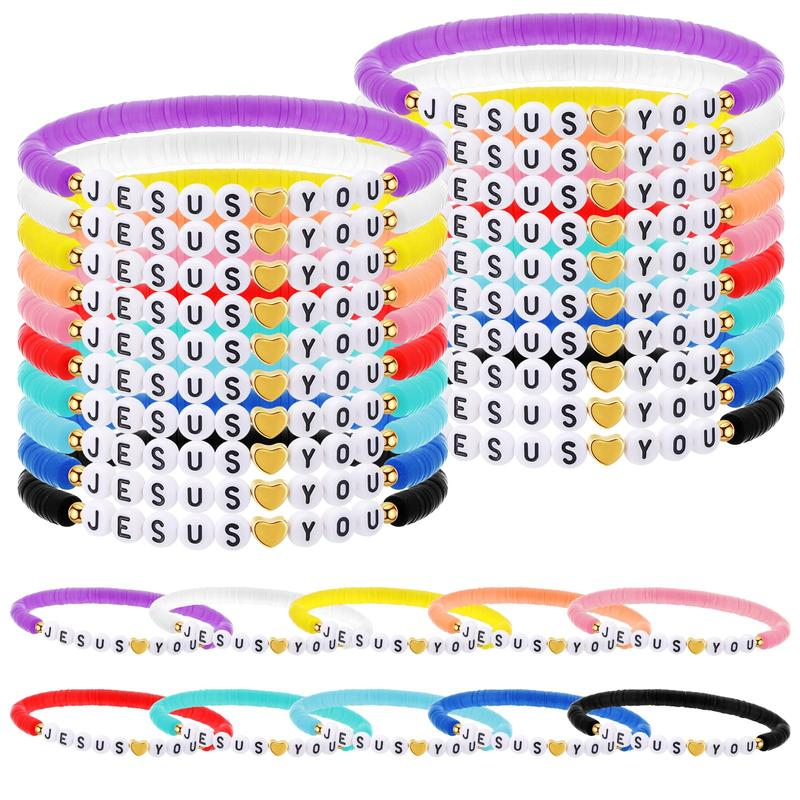 30 Pcs Jesus Loves You Bracelets