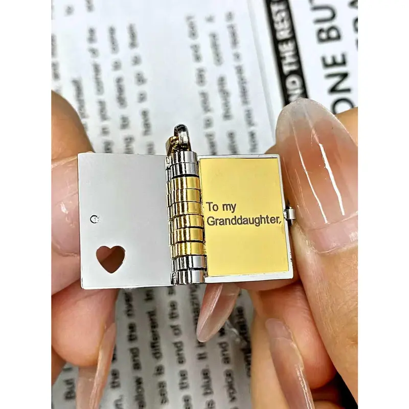 Eternal Love Book Necklace