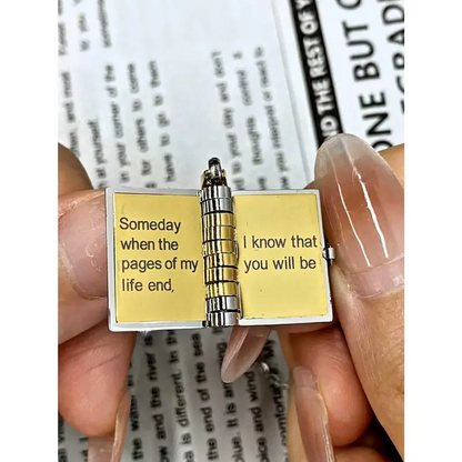 Eternal Love Book Necklace