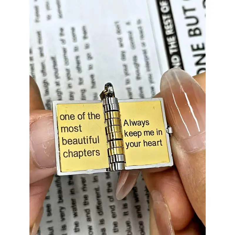 Eternal Love Book Necklace