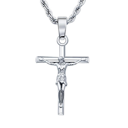14K Gold Plated Crucifix Cross Necklace