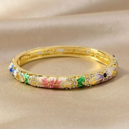 Cloisonne Traditional Floral Bracelet