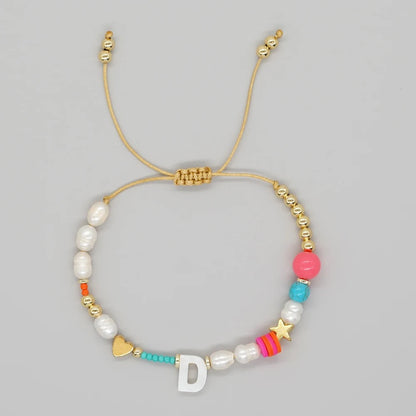 Color Splash Initial Bracelet
