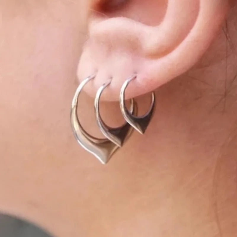 3pc Tiny Petal Earrings