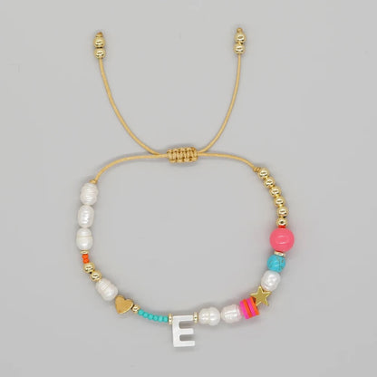 Color Splash Initial Bracelet