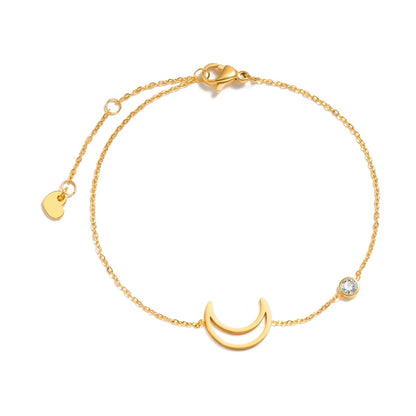 Dainty Crescent Moon Bracelet