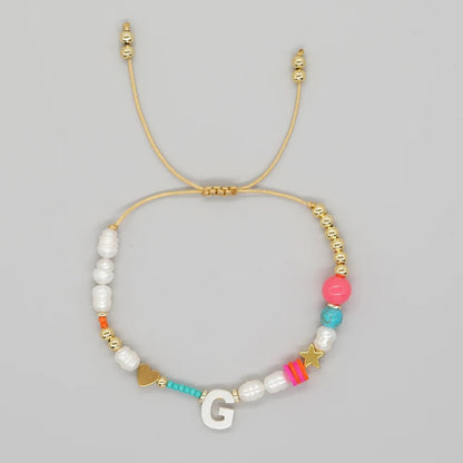 Color Splash Initial Bracelet