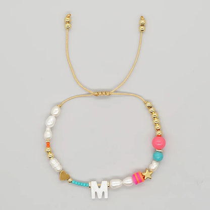 Color Splash Initial Bracelet