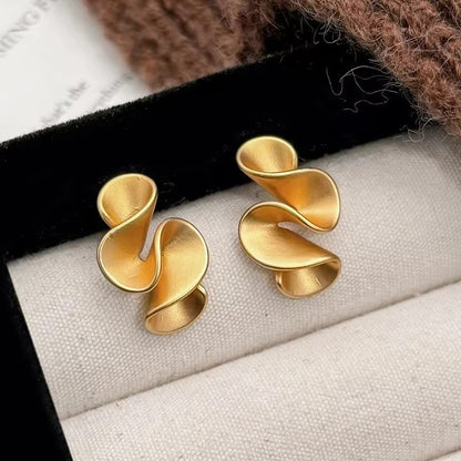 Twisted Flower Stud Earrings