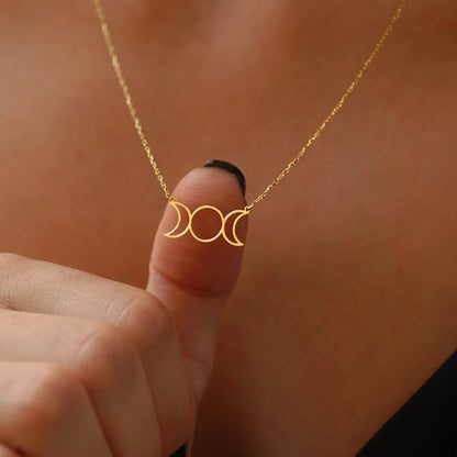 Triple Moon Necklace