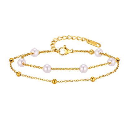 Double Layered Pearl Bracelet
