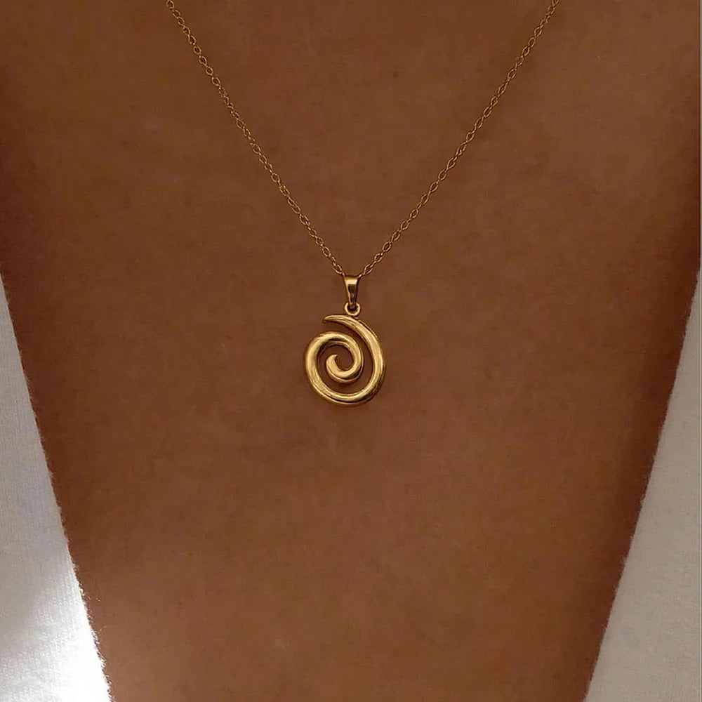 Dainty Spiral Necklace