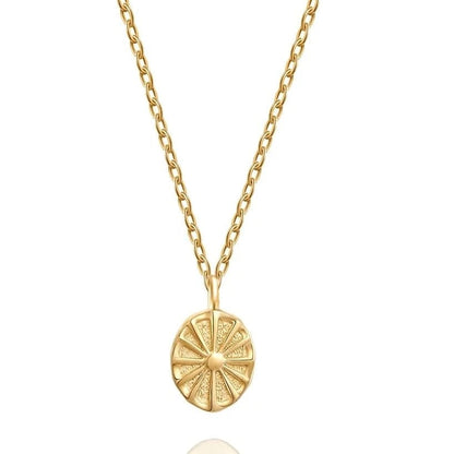 Oval Sun Necklace