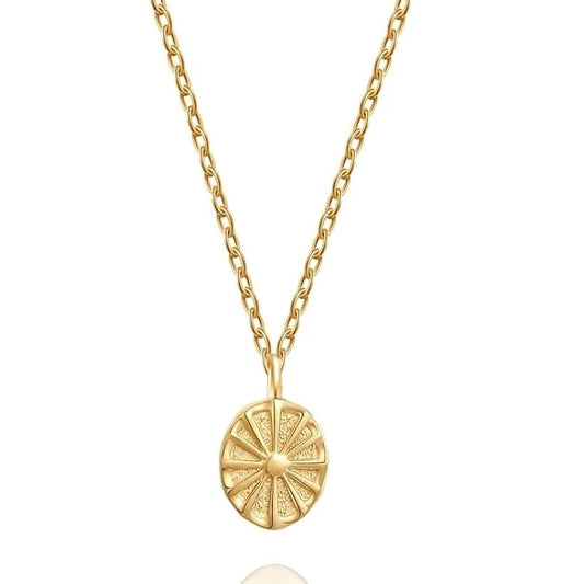 Oval Sun Necklace