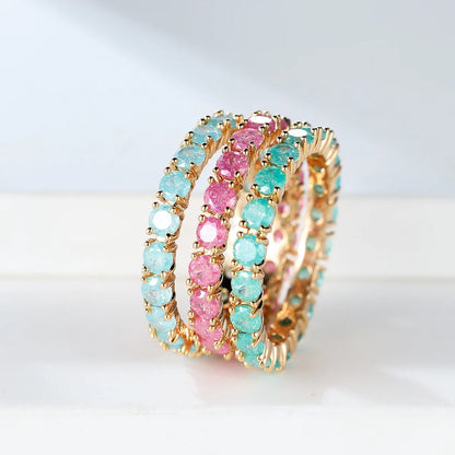 Ice Flower Stone Stacking Ring
