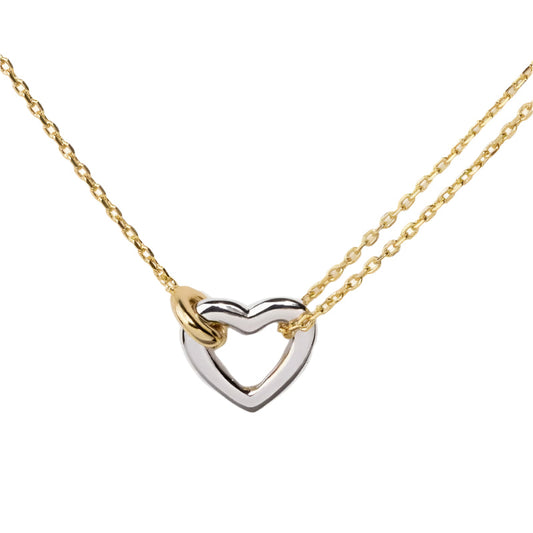 Linked Eternity Heart Necklace