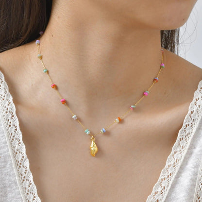 Colorful Conch Necklace