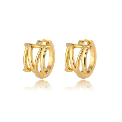 Minimal Initial Letter Stud Earrings