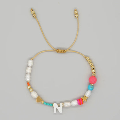 Color Splash Initial Bracelet