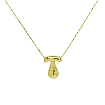 Chunky Balloon Initial Letter Necklace
