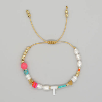 Color Splash Initial Bracelet