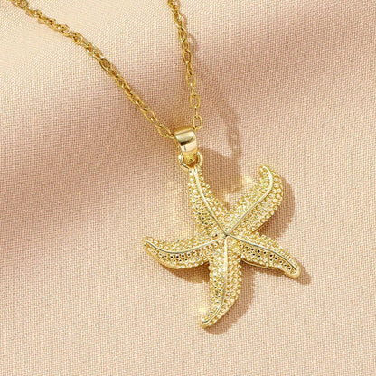 Minimal Starfish Necklace