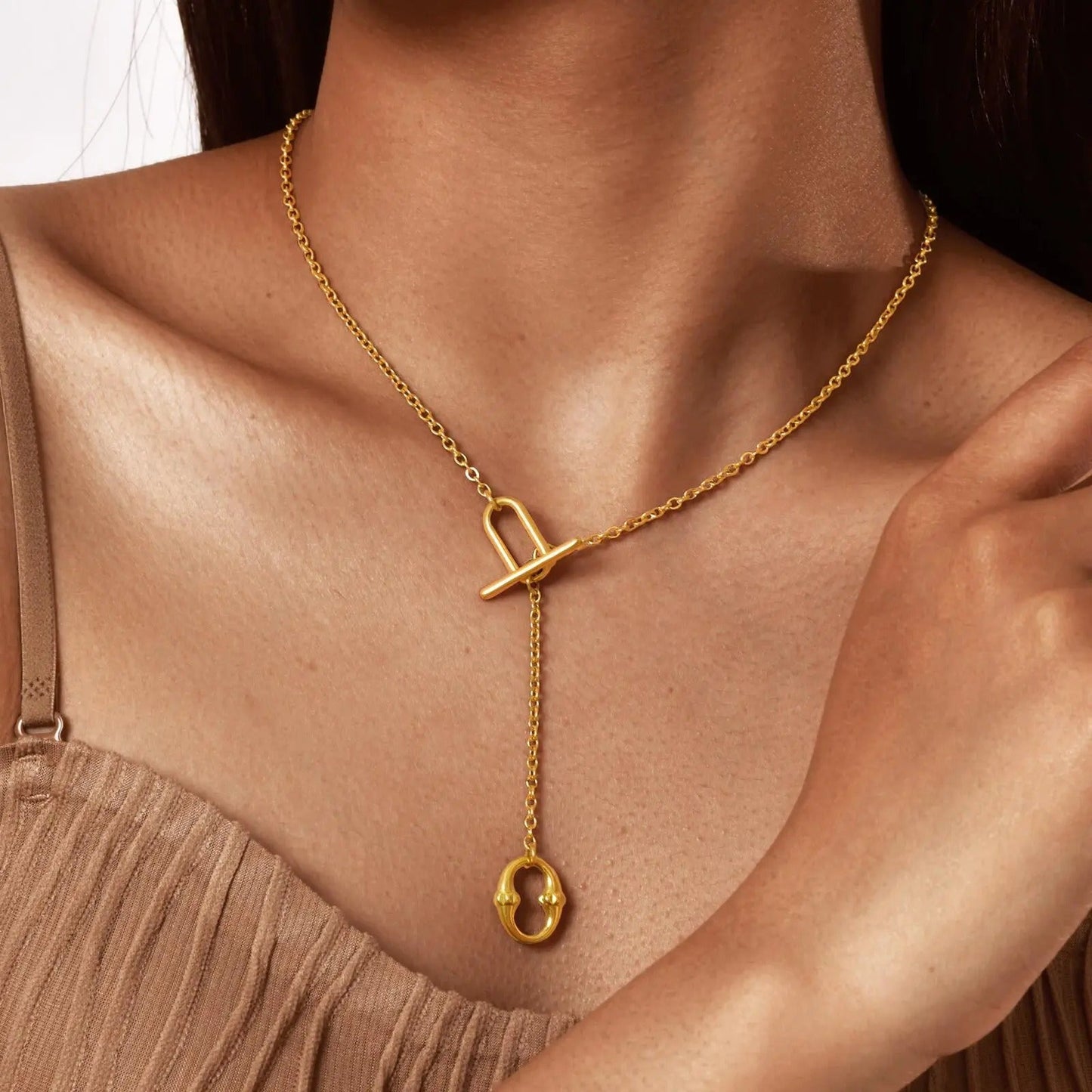 Geometric Toggle Necklace