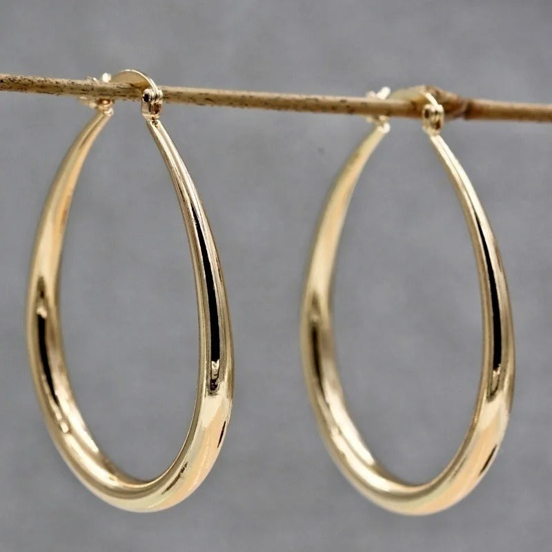 Smooth Hoop Earrings