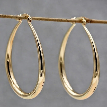 Smooth Hoop Earrings