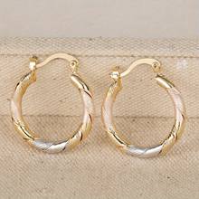 Dainty Twisted Pattern Hoop Earrings