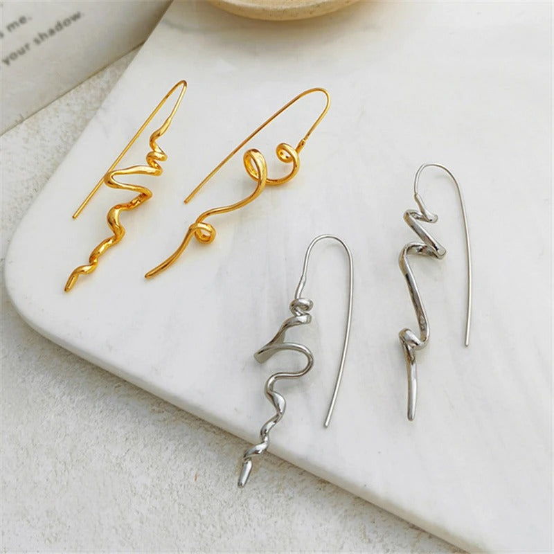 Abstract Squiggly Earrings