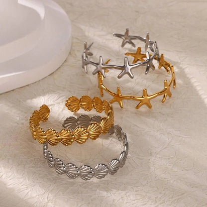 Shell Starfish Bangles