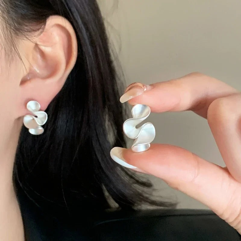 Twisted Flower Stud Earrings