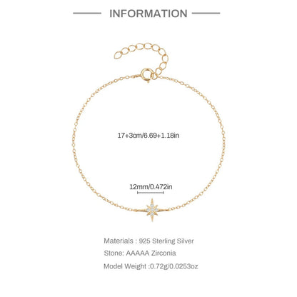 Dainty Pointed Star Bracelet