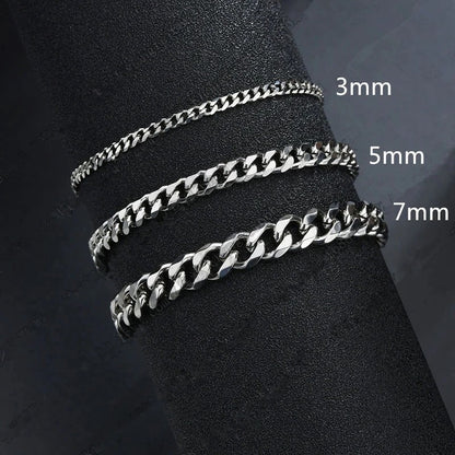 Minimal Cuban Chain Bracelet